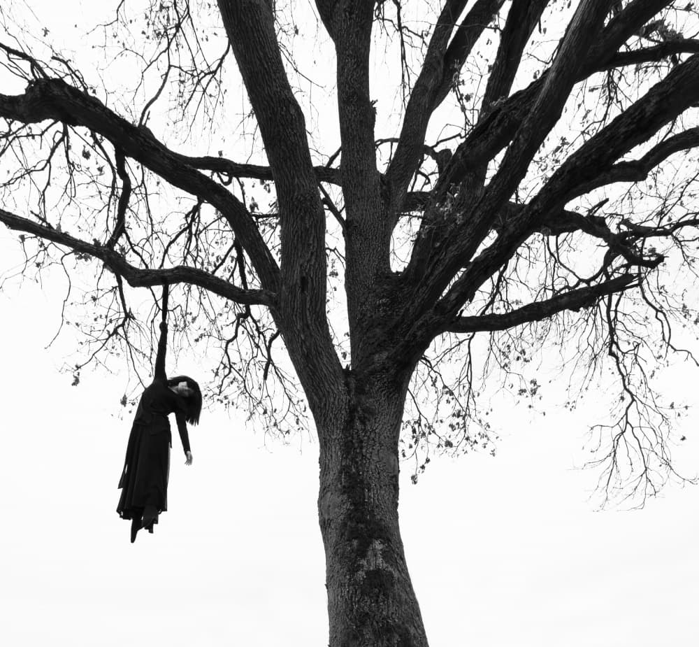 Suspended Figure Tree by Leszek Paradowski — canvas wall art