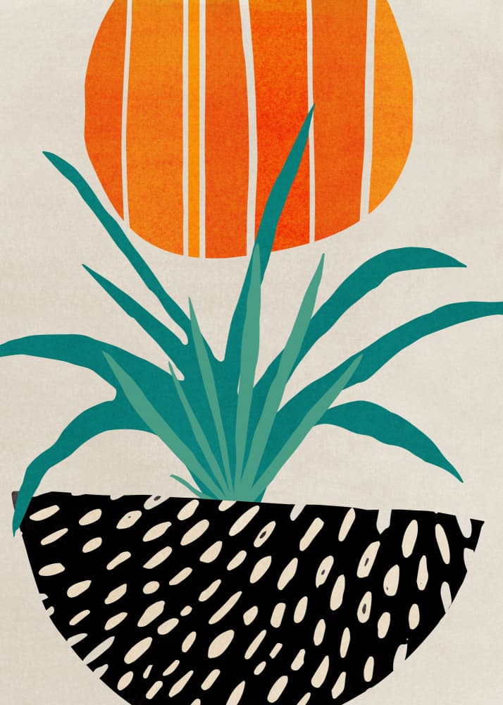 Scandi Summer 1.png by Kristian Gallagher — canvas wall art