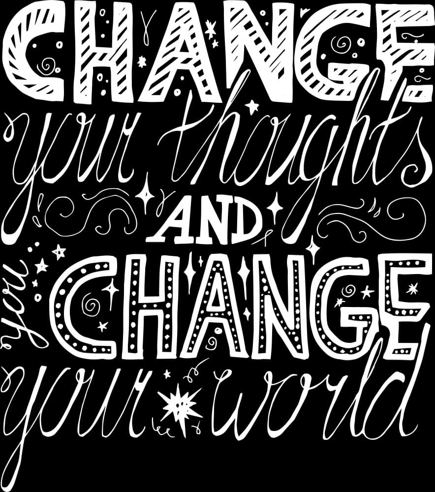 Thoughts Change Your World by Marika Barsrsind β canvas wall art