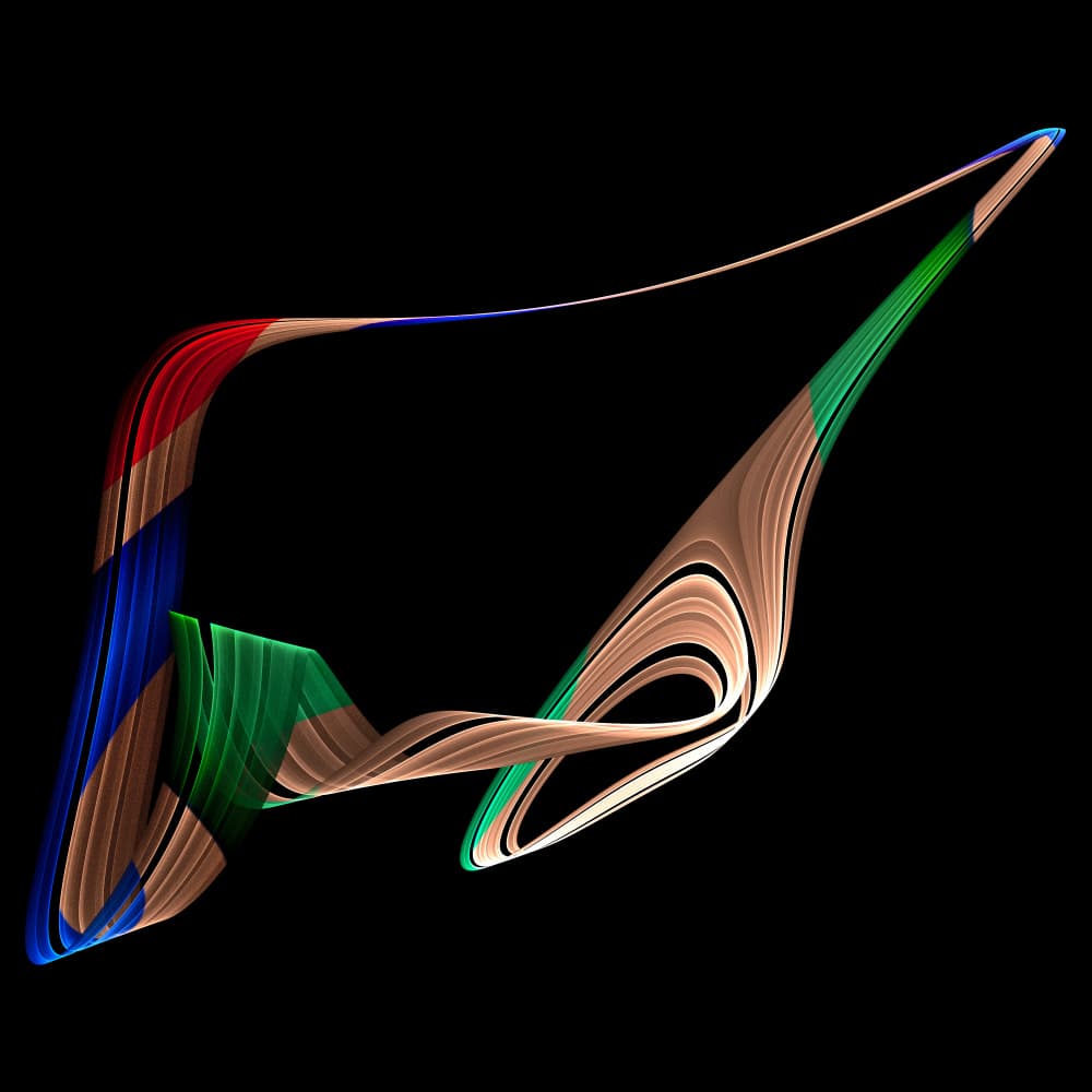 Colorful Flowing Ribbons by Mystic Number — canvas wall art