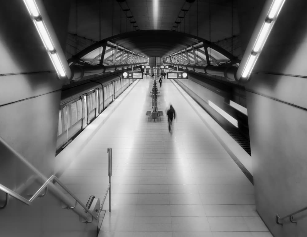 Urban Subway Motion by Andy Dauer — canvas wall art