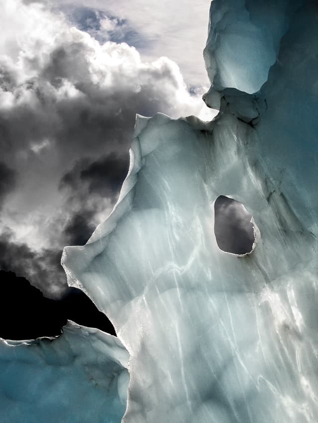 Deep Blue Glacier Sky by Tristan Shu — canvas wall art