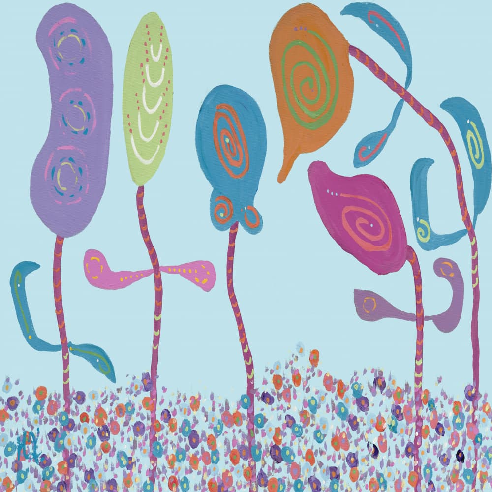 Whimsical Fantasy Garden by Helen Joynson — canvas wall art