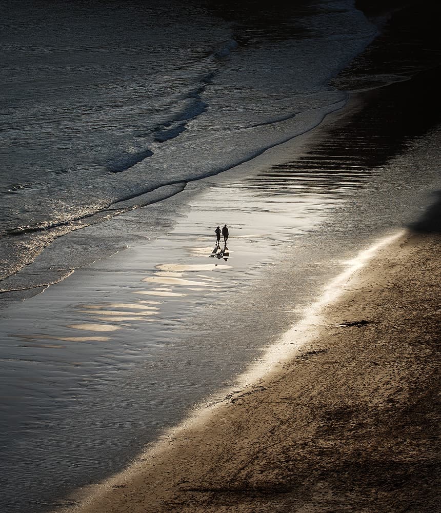 Coastal Reflections Walk by Cesare Sent — canvas wall art