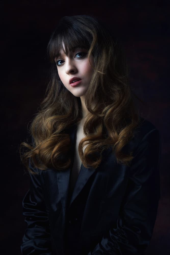Elegant Moody Portrait by Jan Slotboom — canvas wall art
