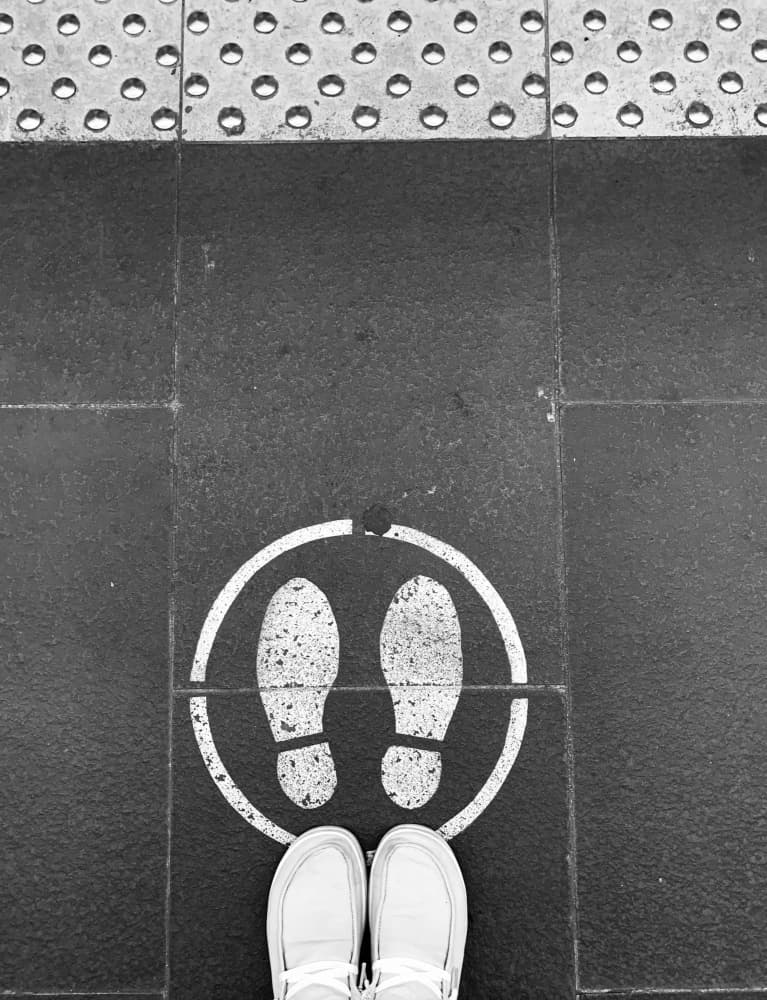 Standing On The Mark by Barbara Orienti — canvas wall art