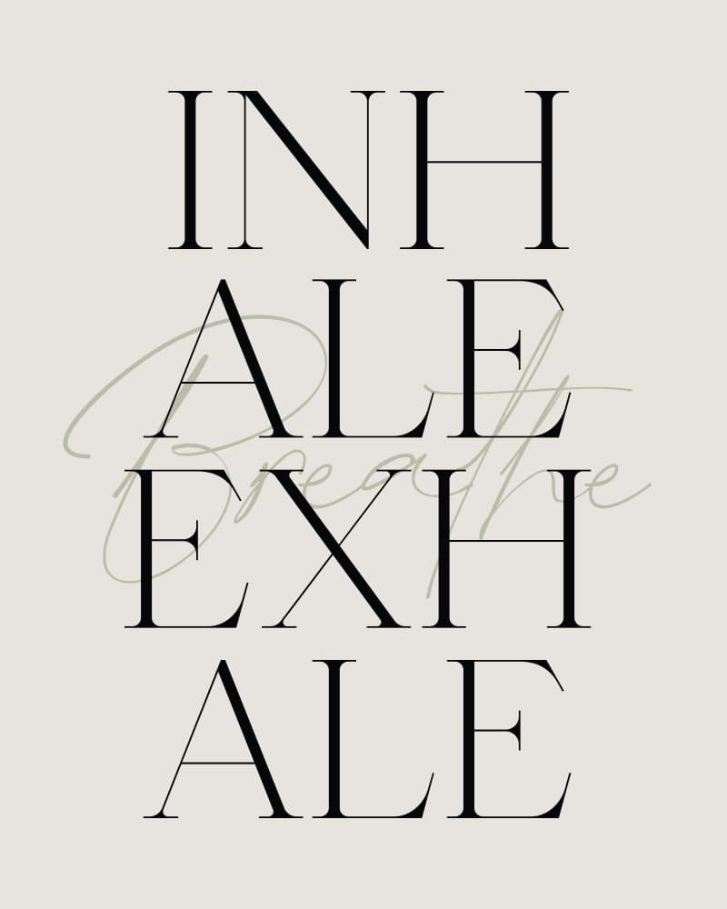 Breathe Inhale Exhale by KsanaKalpa — canvas wall art