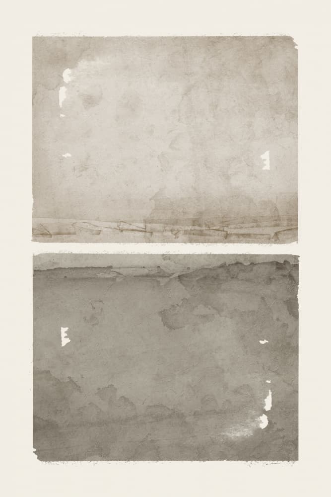 Abstract Horizon Sepia by Ema Paraschiv — canvas wall art