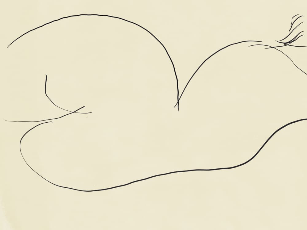 Abstract Female Form by Little Dean — canvas wall art