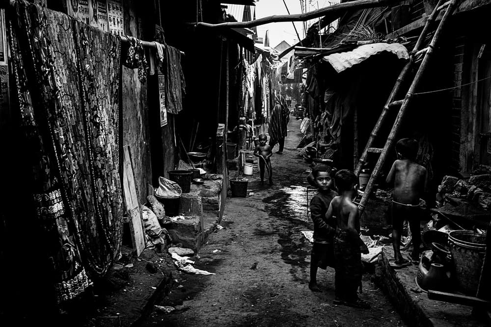Urban Alley Children by Joxe Inazio Kuesta Garmendia — canvas wall art