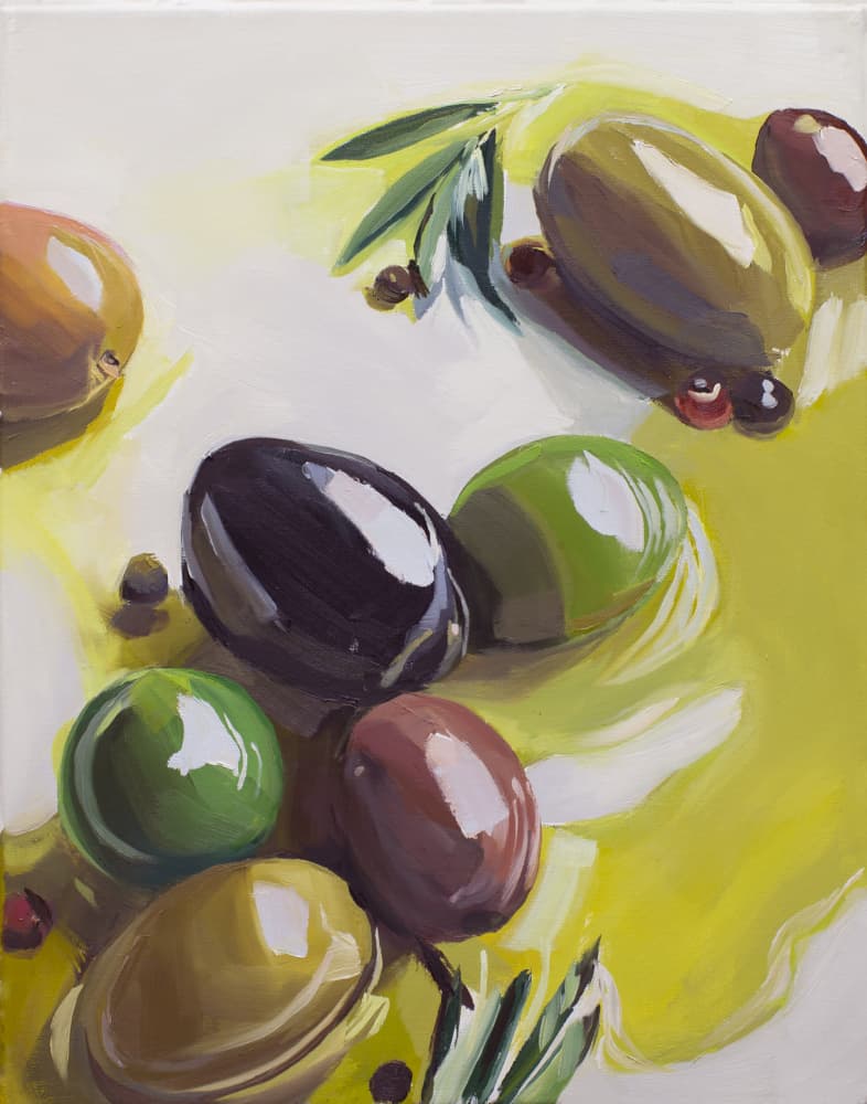 Olives by Jenny Westenhofer — canvas wall art