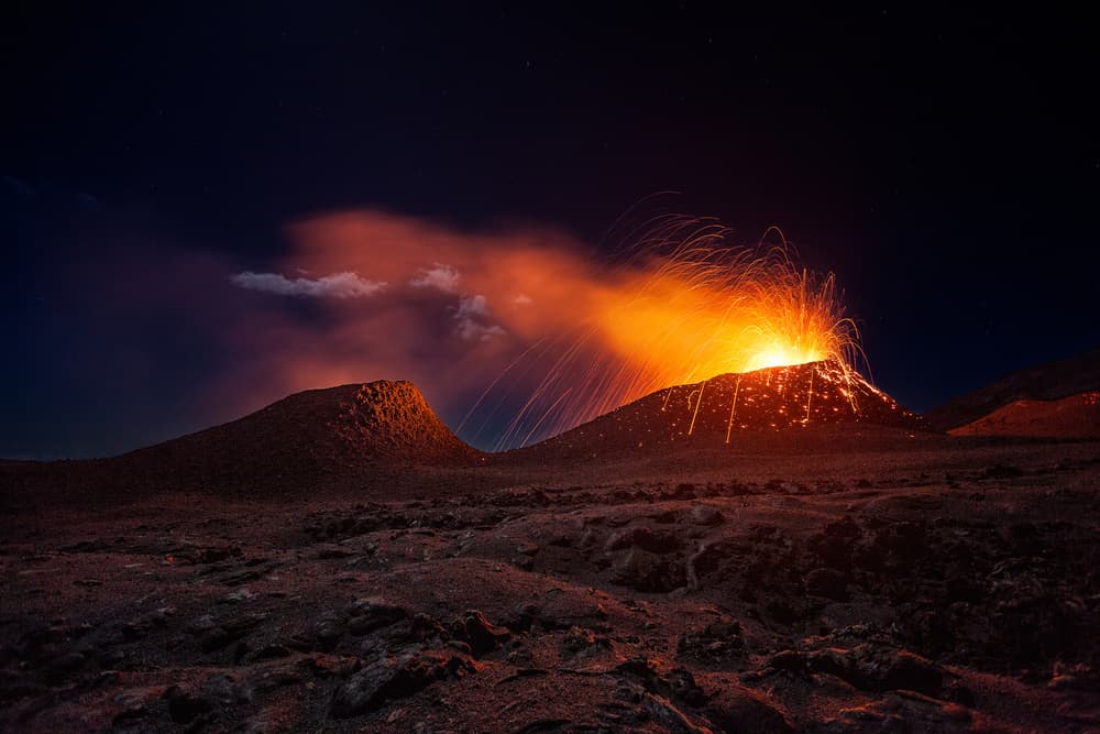 La Fournaise volcano by Barathieu Gabriel — canvas wall art