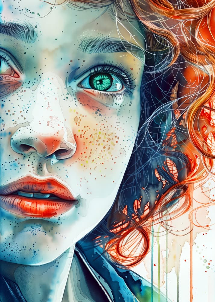 Portrait Anna by Justyna Jaszke — canvas wall art