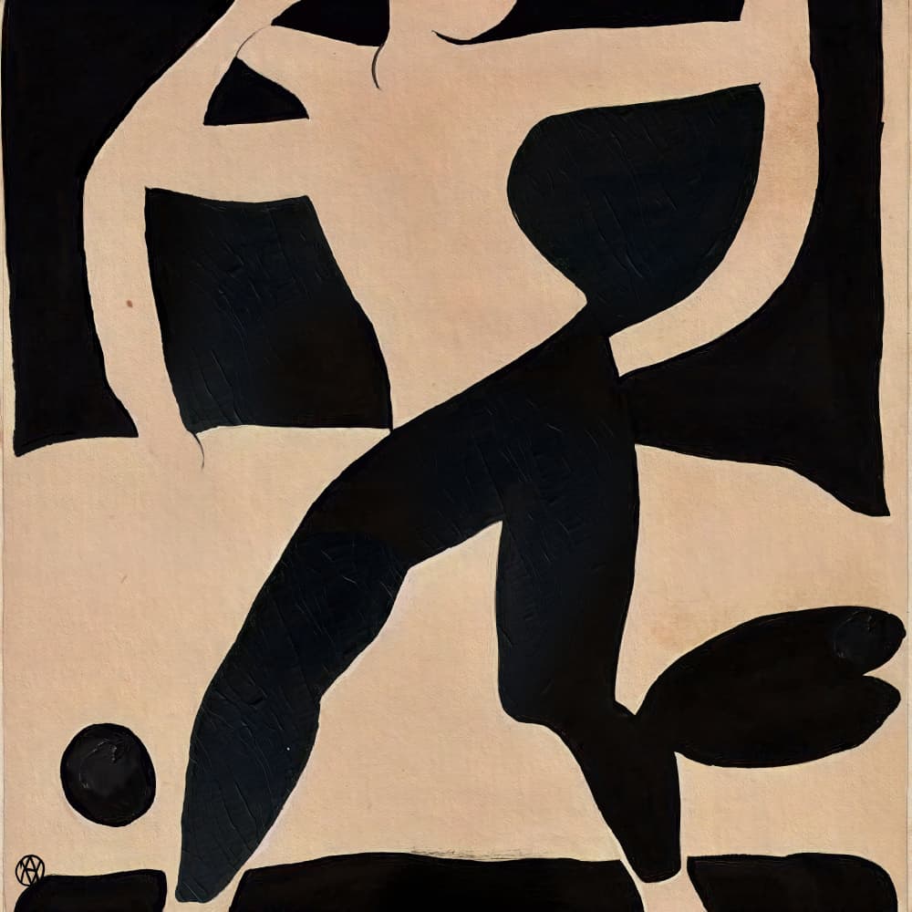 Dynamic Abstract Figure by André Viana — canvas wall art