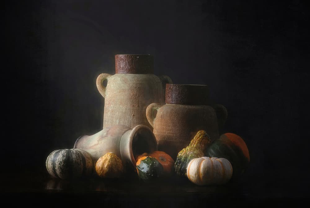 Dark Harvest Still Life by Catherine Wang — canvas wall art