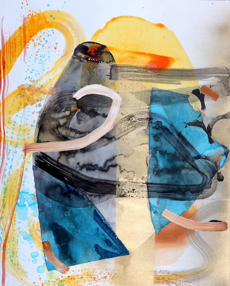 Vibrant Abstract Movement by POOVI ART — canvas wall art