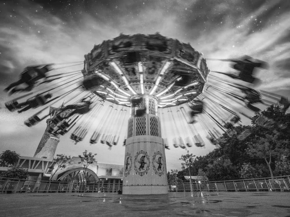Spinning Night Swings by Antonyus Bunjamin (Abe) — canvas wall art