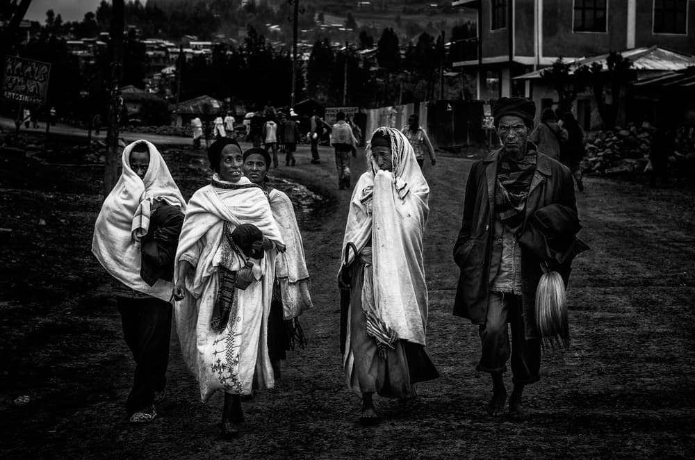 Ethiopian Village Walk by Joxe Inazio Kuesta Garmendia — canvas wall art