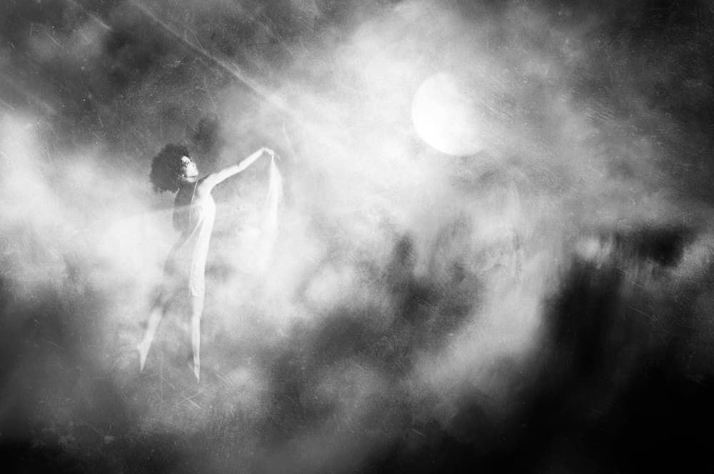 Mystical Moonlight Dancer by Jay Satriani — canvas wall art