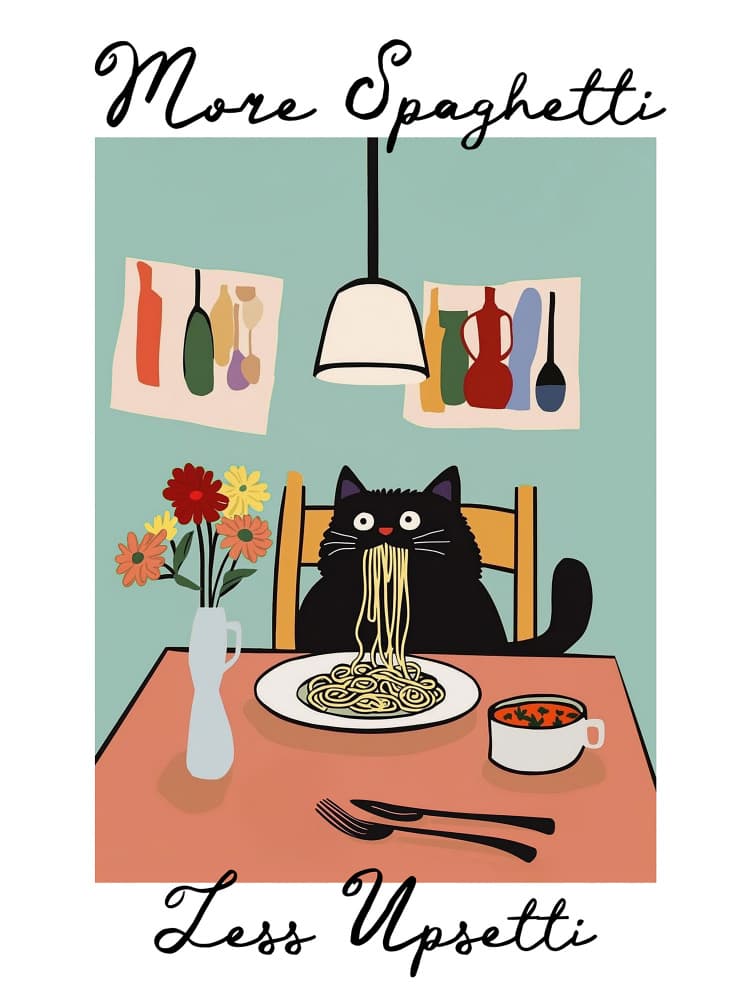 More Spaghetti by Kathrin Pienaar — canvas wall art