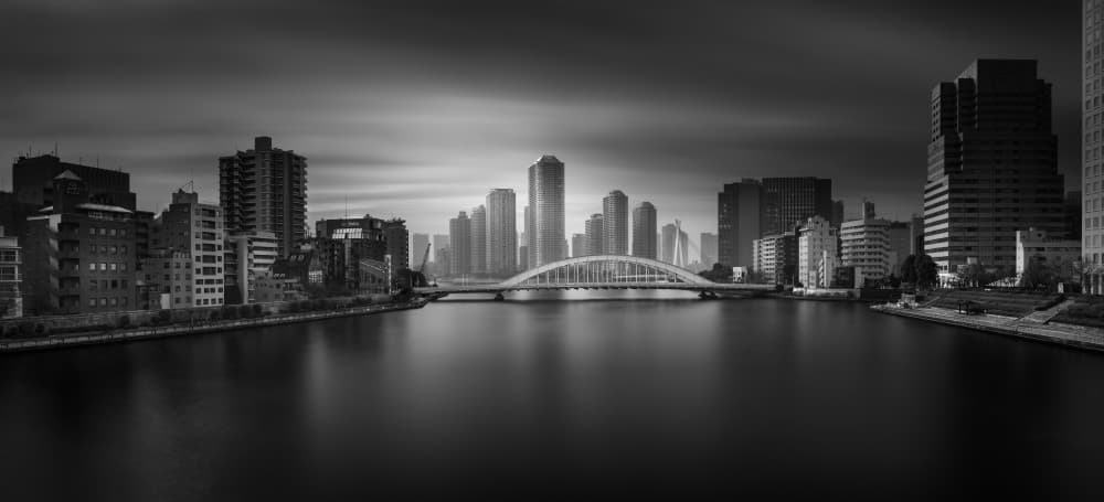 Serene City Skyline by Yoshihiko Wada — canvas wall art