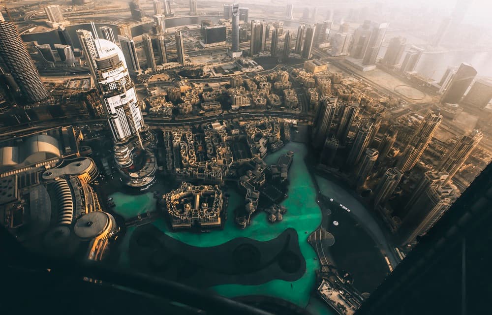 Golden Dubai Metropolis by Carmine Chiriacò — canvas wall art