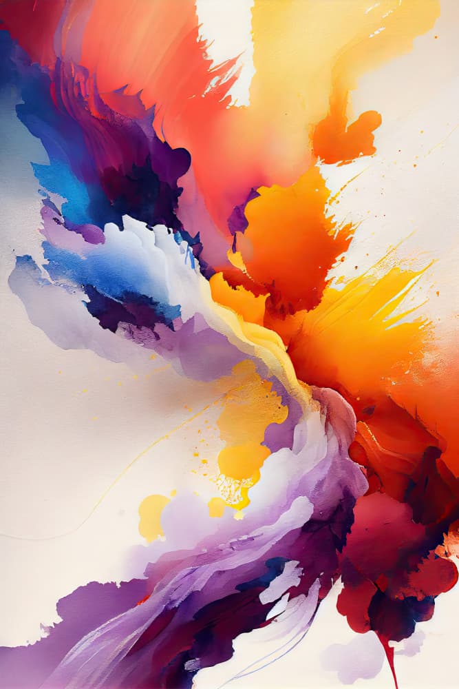 Dynamic Color Burst by Mauro — canvas wall art