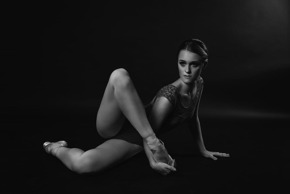 Graceful Ballet Pose by Alexandr — canvas wall art