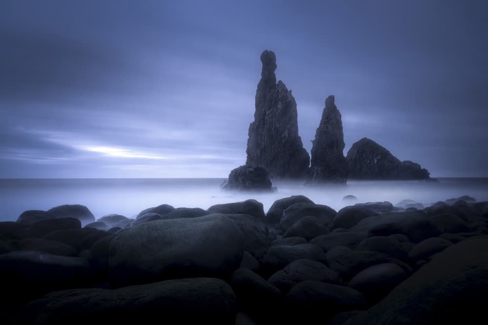 Ethereal Sea Stacks by Martin Morávek — canvas wall art