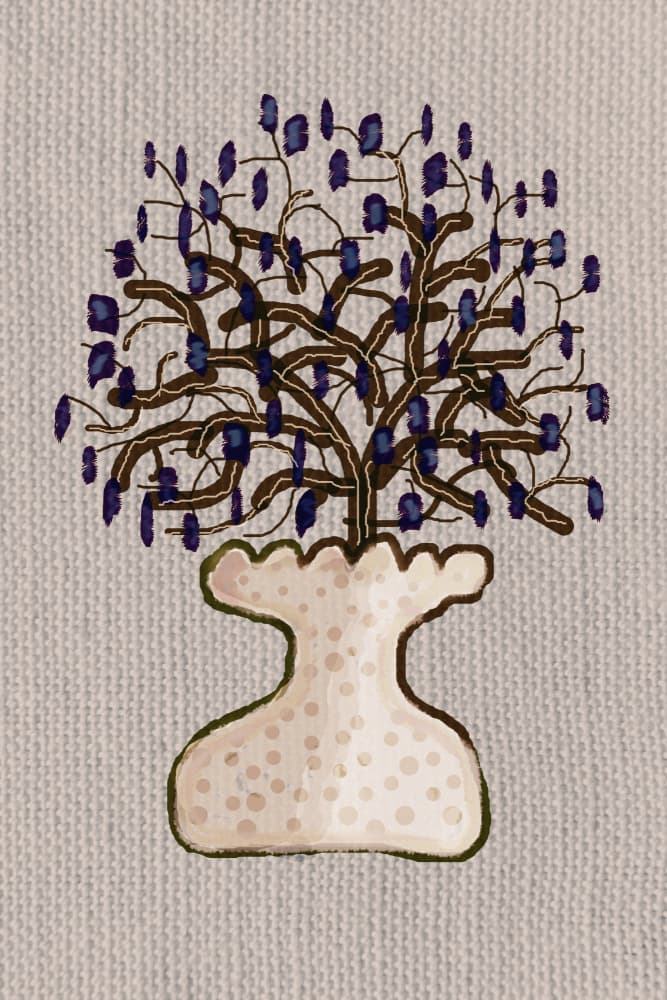 Whimsical Potted Tree by Christina Sillen — canvas wall art