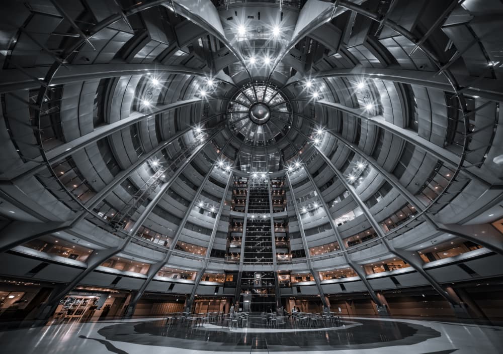 Grand Dome Atrium by Tomoshi Hara — canvas wall art