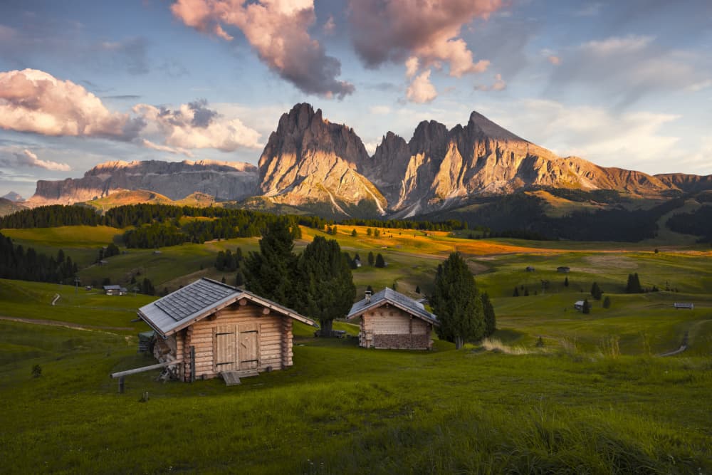 Mountains Vacation by Stefan Hefele — canvas wall art