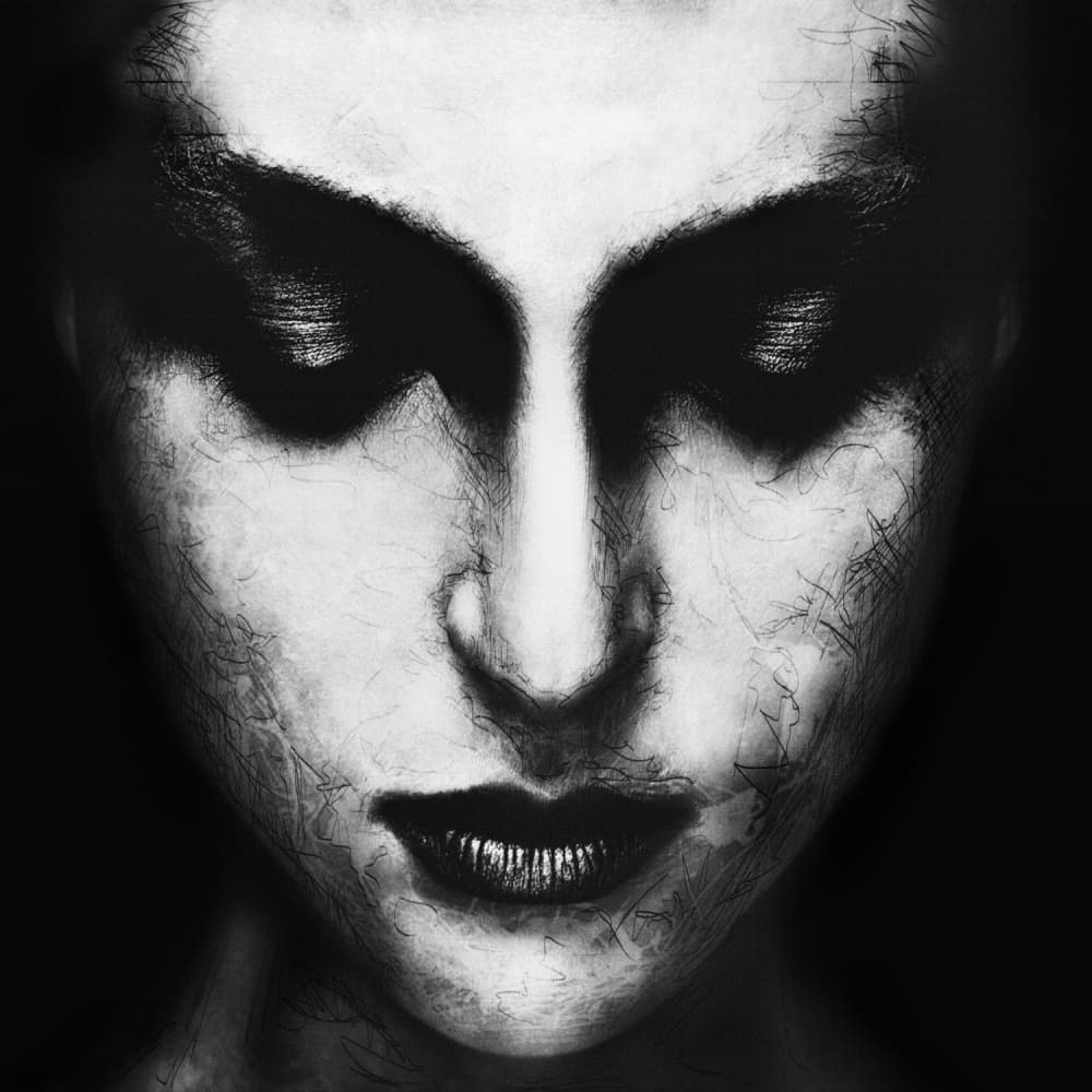 Dark Mysterious Woman by Stefan Eisele — canvas wall art