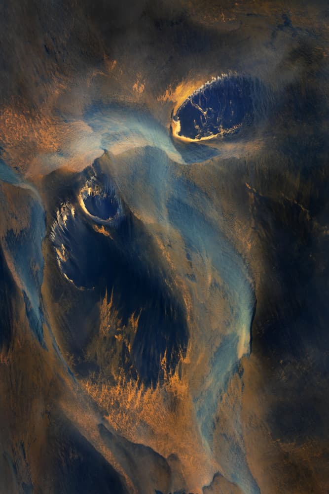 Abstract Earth Patterns by John Fan — canvas wall art