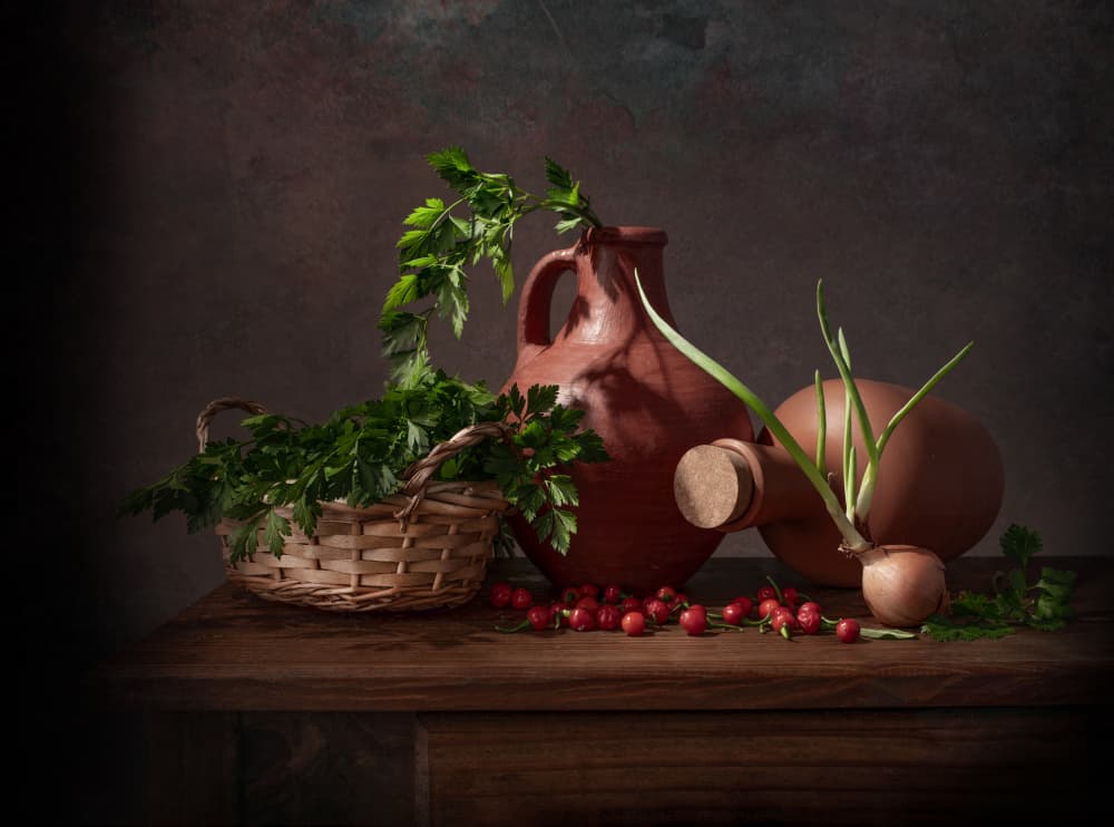 Rustic Kitchen Still Life by Margareth Perfoncio — canvas wall art