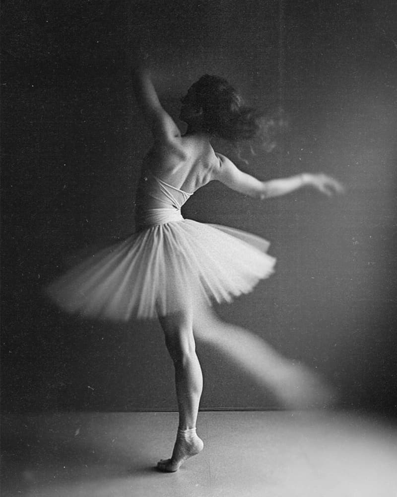 Graceful Ballerina Spin by Tyler McAuley — canvas wall art