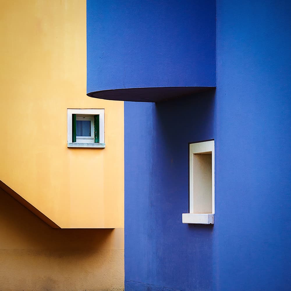 Vibrant Geometric Architecture by Fiorenzo Rondi — canvas wall art