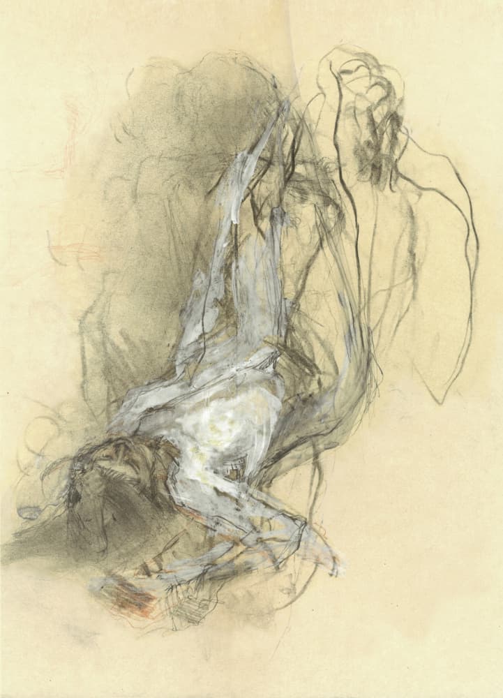 Flowing Abstract Form by Ute Rathmann — canvas wall art