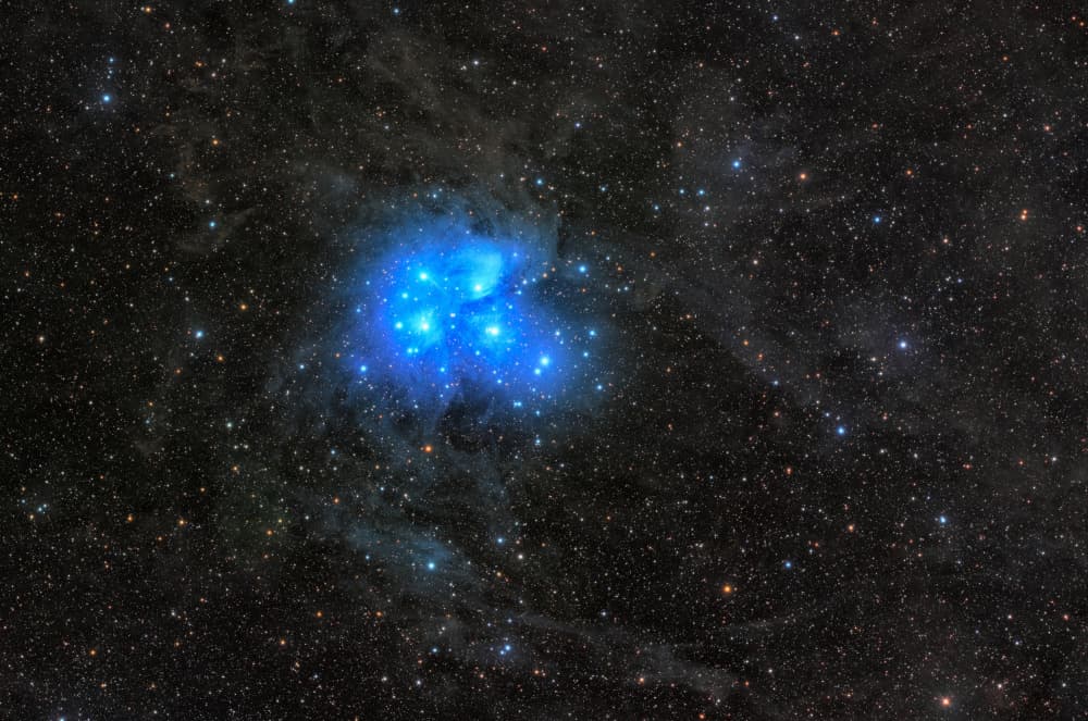 Glowing Cosmic Cluster by Arne Jansen — canvas wall art