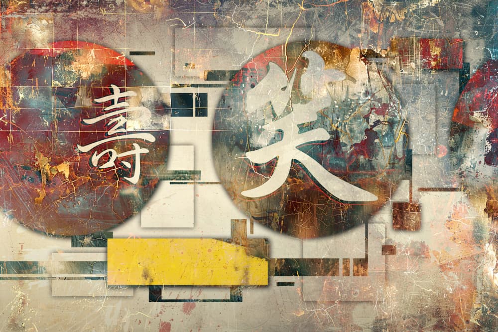 Longevity Laughter Abstract by Rafal Kulik — canvas wall art
