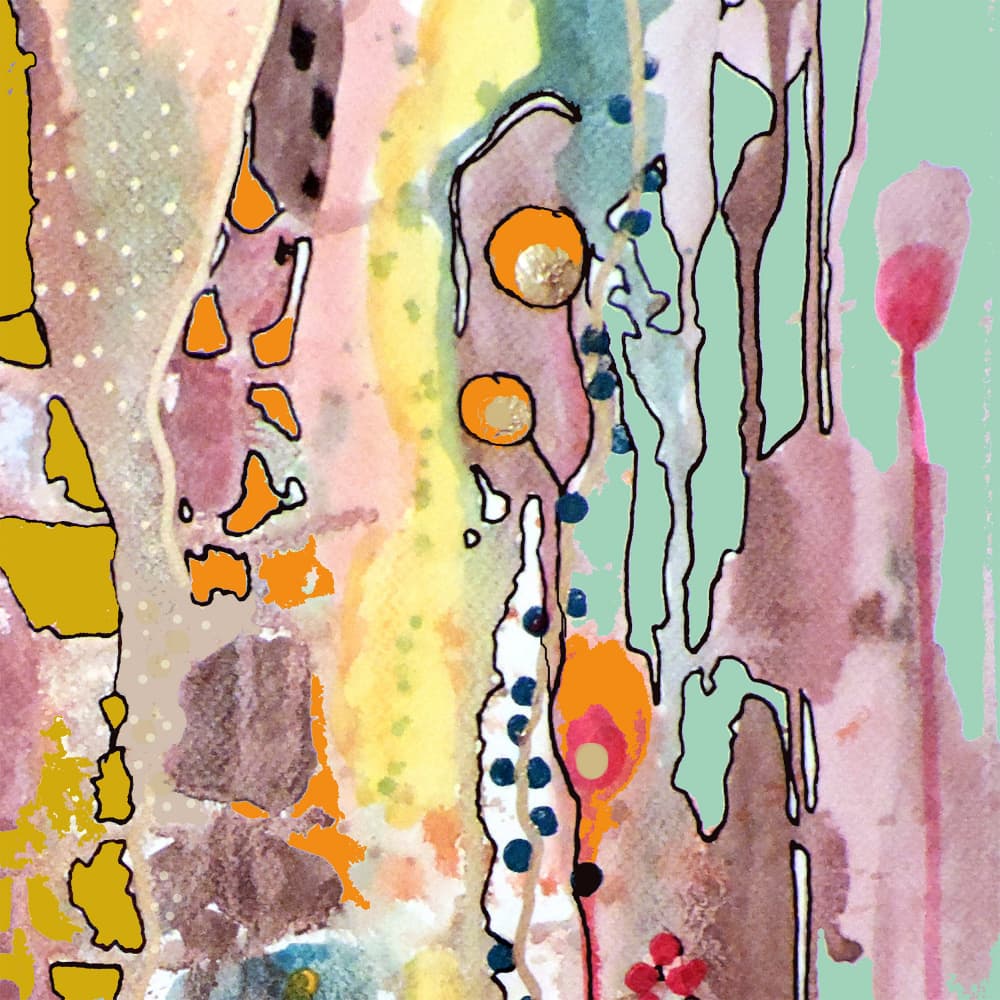 Colorful Abstract Garden by Sylvie Demers — canvas wall art