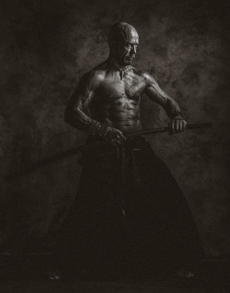 Intense Samurai Warrior by gNo — canvas wall art