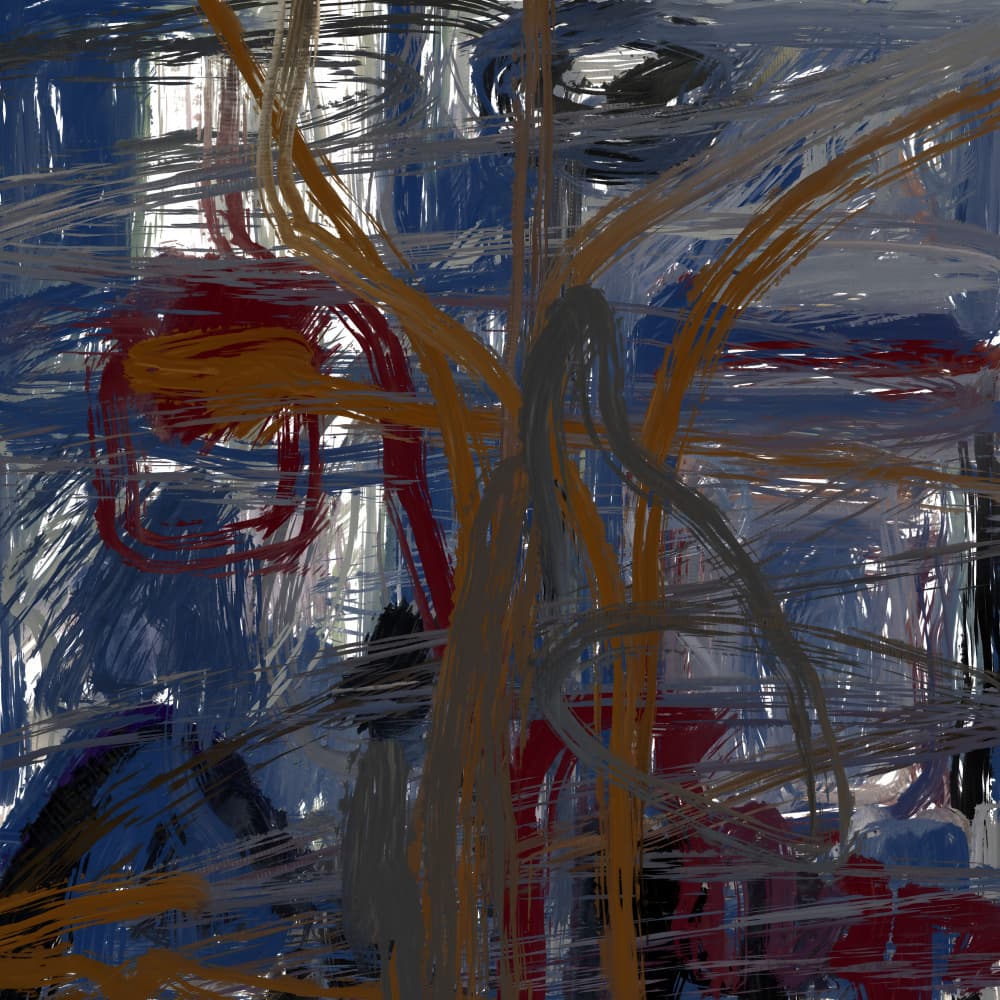 Vibrant Abstract Strokes by Josie George — canvas wall art