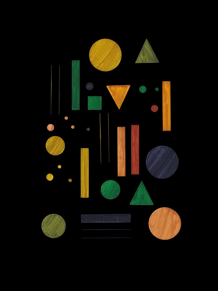 Textured Geometric Forms by Danushka Abeygoda — canvas wall art