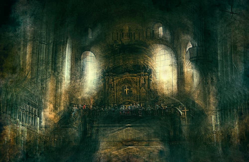 Gothic Altar Light by Jan van der Linden — canvas wall art