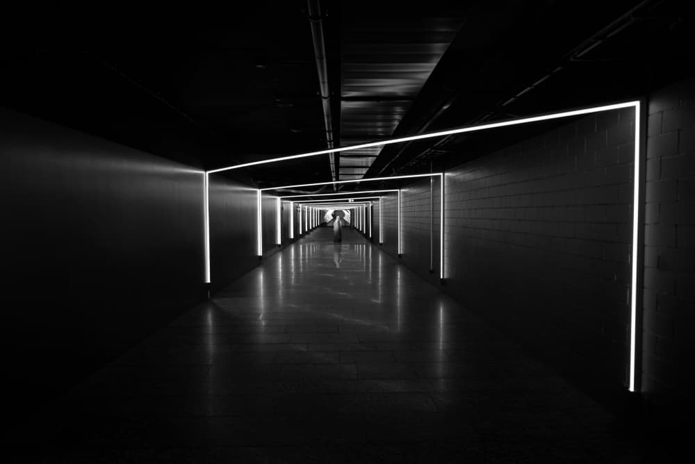 Modern Light Tunnel by Jorge Pimenta — canvas wall art