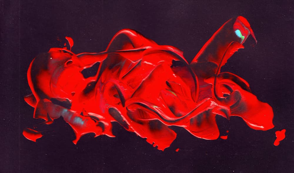 Vibrant Red Abstract Texture by Rafal Kulik — canvas wall art