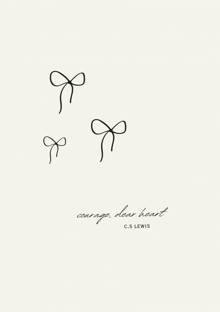 Sweet Bows Message by ART of living — canvas wall art