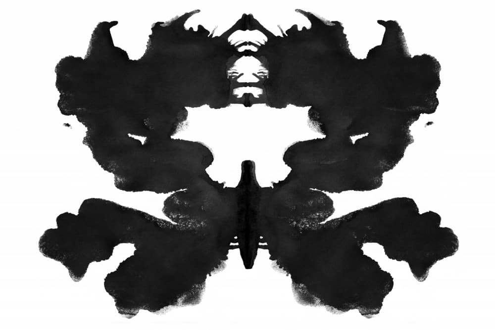Symmetrical Rorschach Inkblot by amini54 — canvas wall art