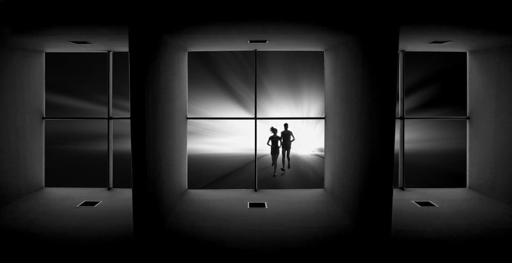 Running Towards Light by Huib Limberg — canvas wall art